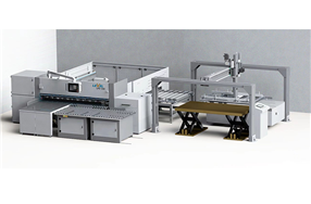 全自动上料双幅料开料机